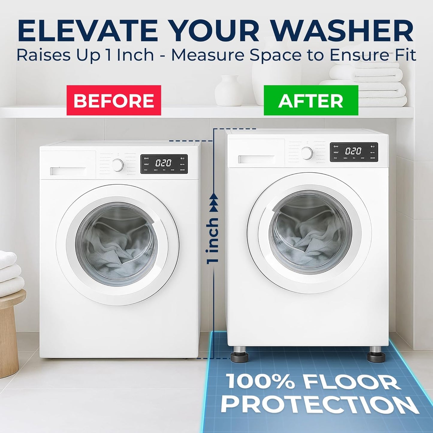 Anti Vibration Pads with Tank Tread Grip