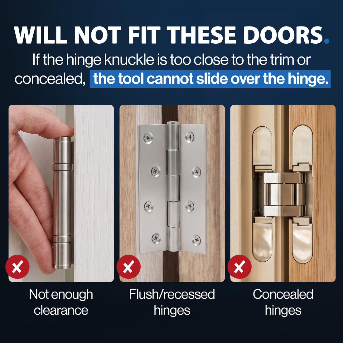 Door Hinge Adjustment Tool Kit - 4 in 1 Precision Hinge Gap Adjusting Wrench