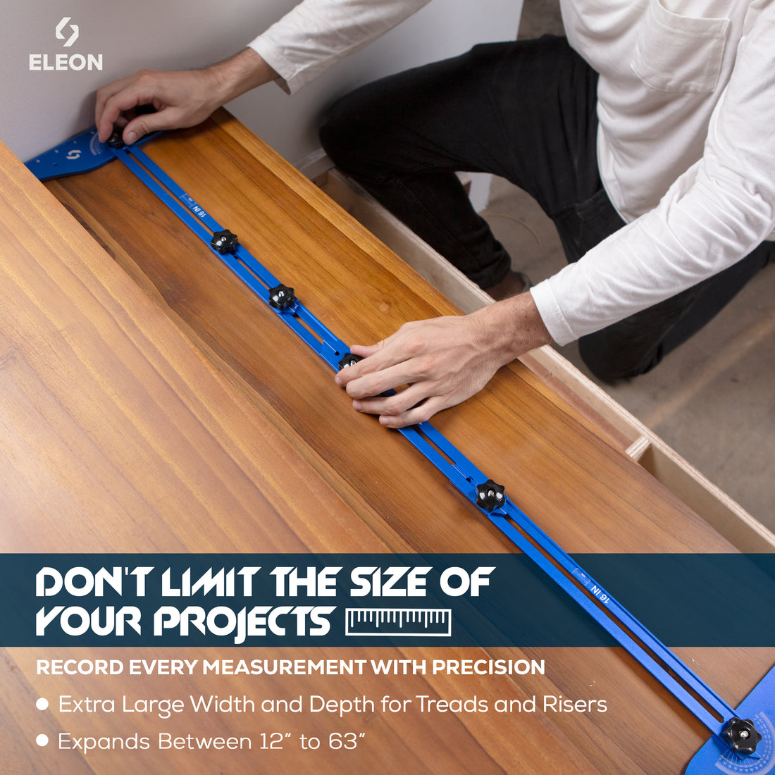 Stair Tread Template Tool – Adjustable Aluminum Stair Gauge
