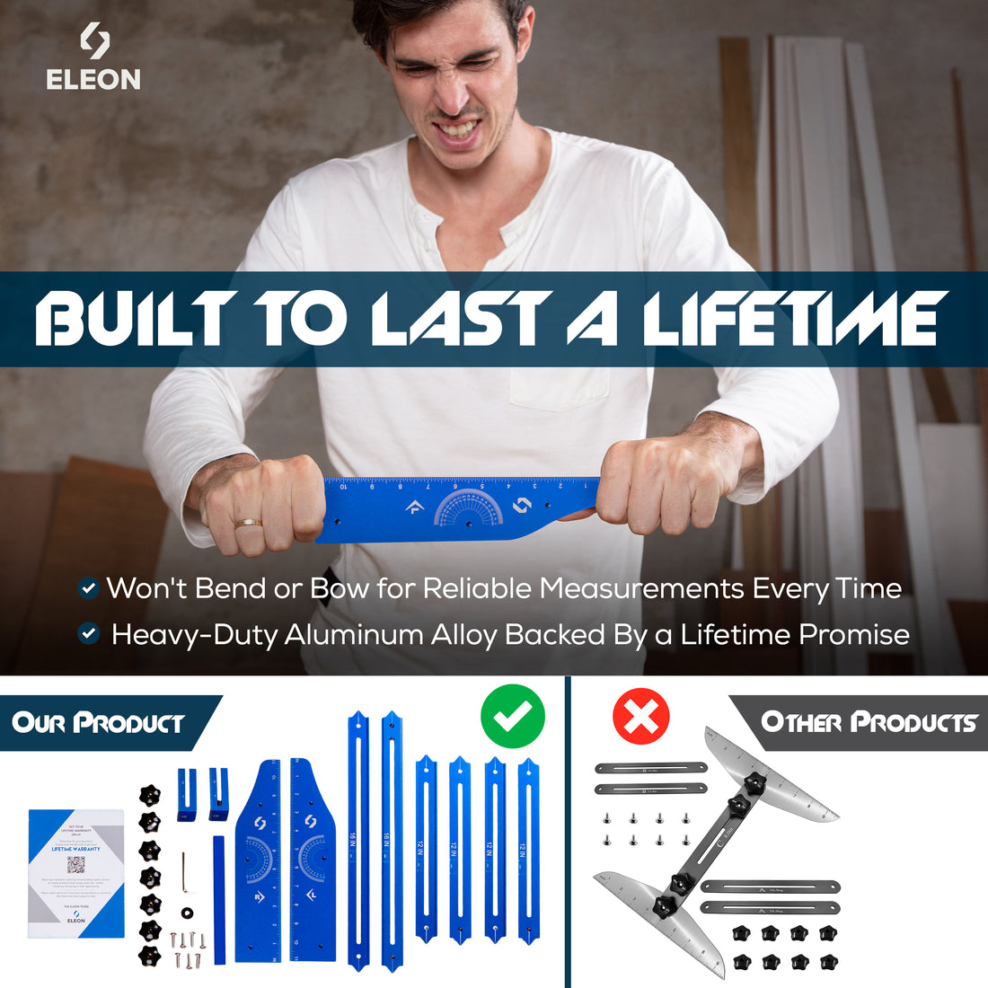 Stair Tread Template Tool – Adjustable Aluminum Stair Gauge