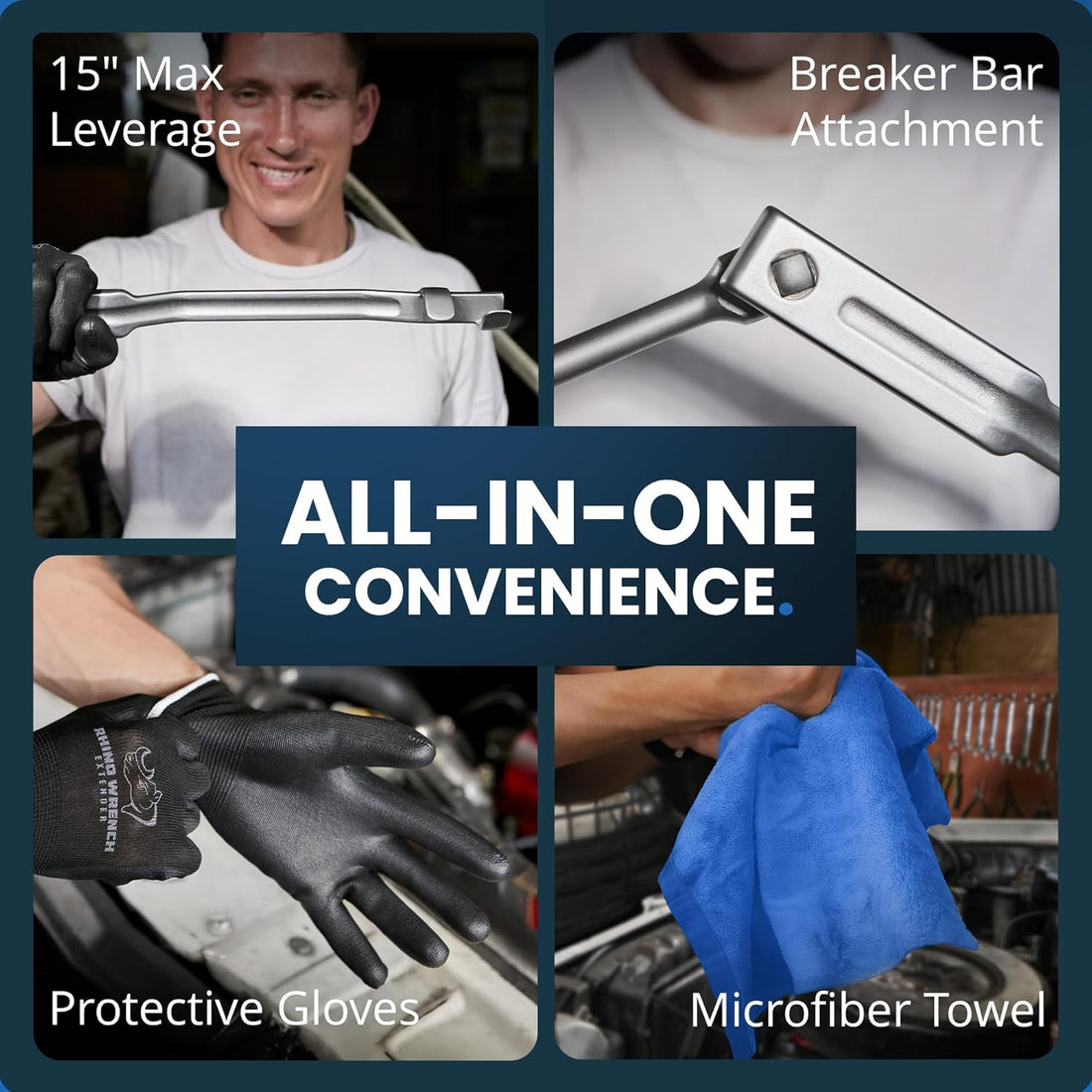 Wrench Extender Tool – Extra-Long 15" Wrench Extension for Maximum Leverage