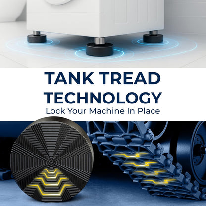 Anti Vibration Pads with Tank Tread Grip
