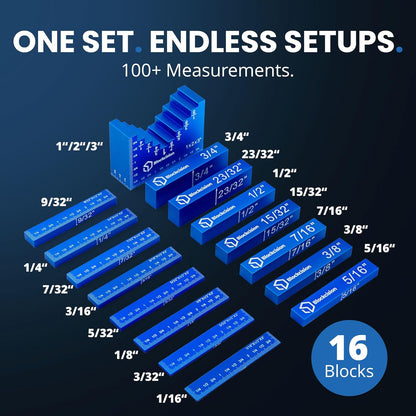 Blockcision Woodworking Setup Blocks