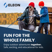 Family outdoor adventures with Eleon: A man and child magnet fishing from a dock using high-quality salvage gear - Safe and exciting treasure hunting. thumbnail 6