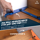 Eleon vs. Competitor Stair Jigs: Professional depth attachment allows for measuring width and depth all at once - Why Eleon provides more precise stair and shelf layout than standard tools.