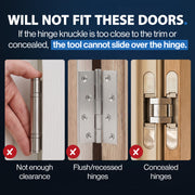 Door Hinge Adjustment Tool Kit - 4 in 1 Precision Hinge Gap Adjusting Wrench thumbnail 5